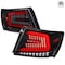 Spec-D Tuning SEDAN LED LIGHT BAR GLOSSY BLACK HOUSING AND CLEAR LENS, 2PK LT-WRX084BKLED-SQ-TM - alternate 1